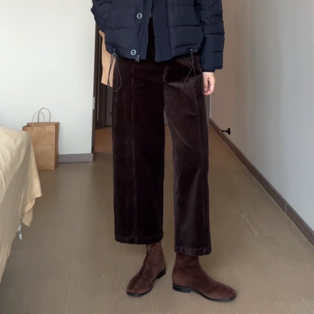 【UME AUTUMN】早秋新款复古灯芯绒奶奶裤