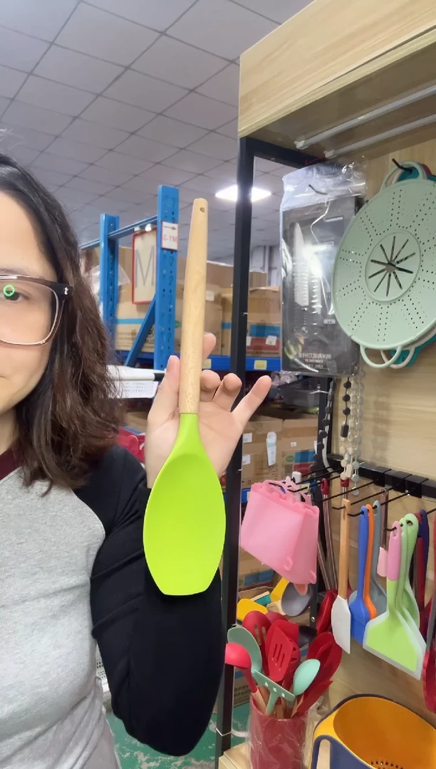 硅胶绿色1-CJ9A沙律勺