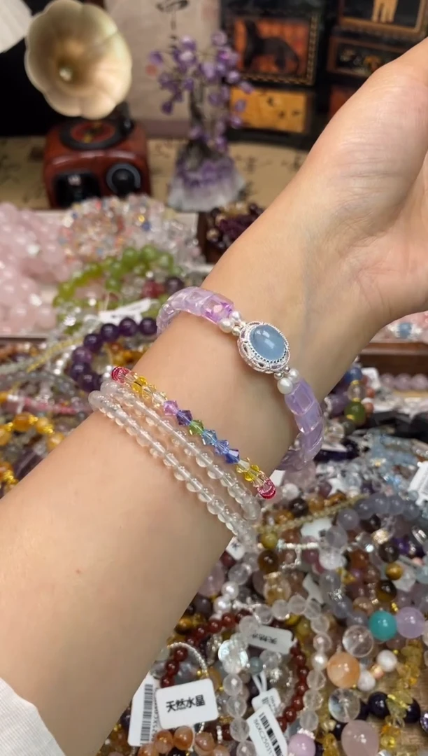 紫晶手链未镶嵌318手串