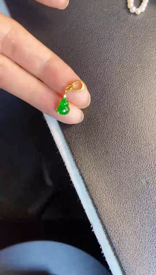 吊坠(不含链)银S925镶嵌翡翠1