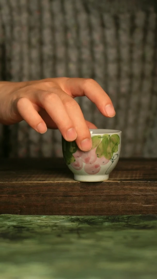 陶瓷青诗集手工手绘瓷器