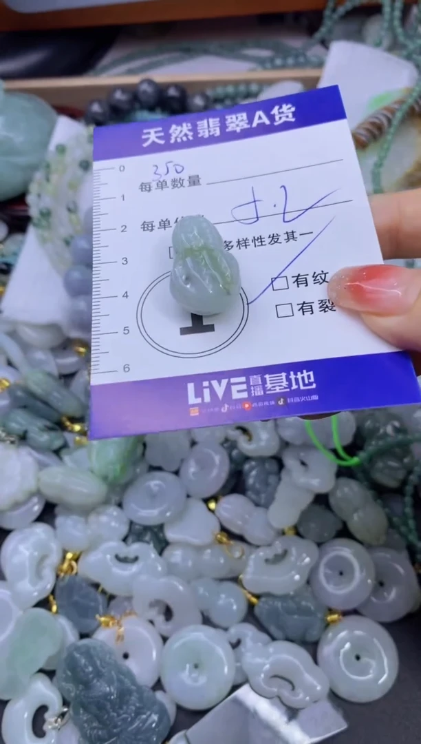 颈饰未镶嵌翡翠天然翡翠A货批量多样性发一件