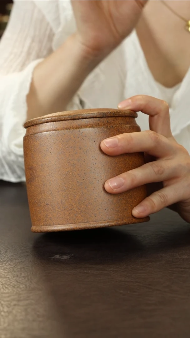 紫砂茶叶罐马燕老段泥柴烧茶叶罐150g