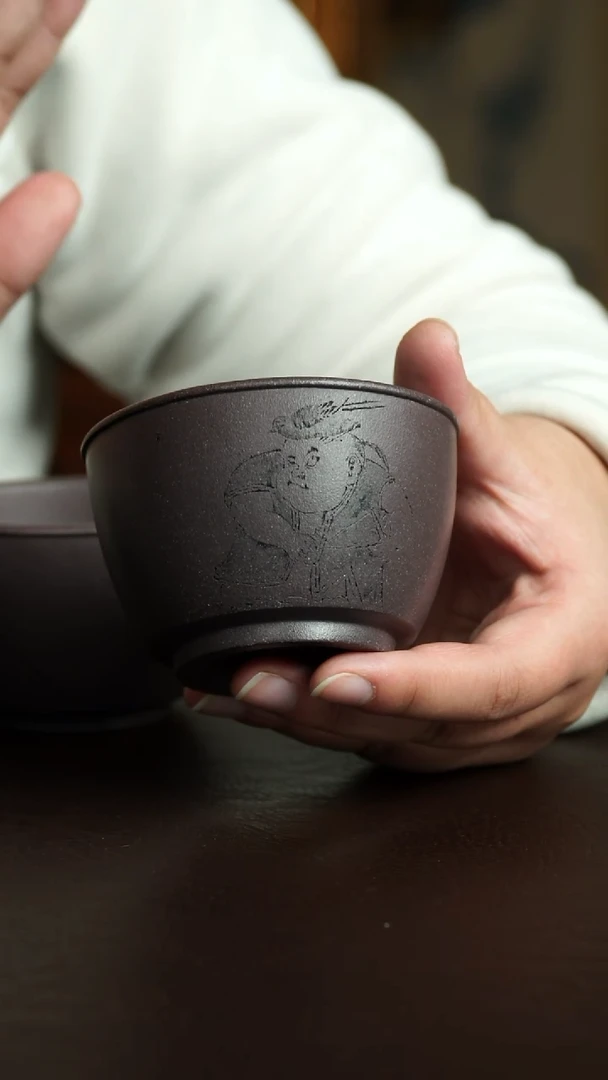 茶杯紫砂8号 特惠童子杯 宜兴紫砂原矿作品