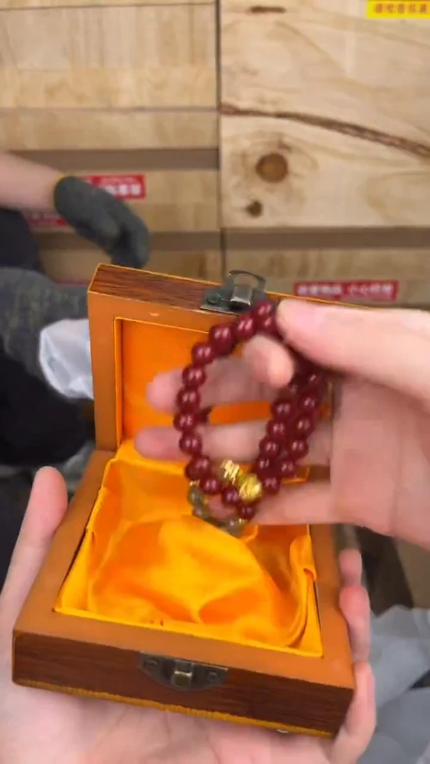 品茗文玩阁如意金锁双圈链接@@SP249