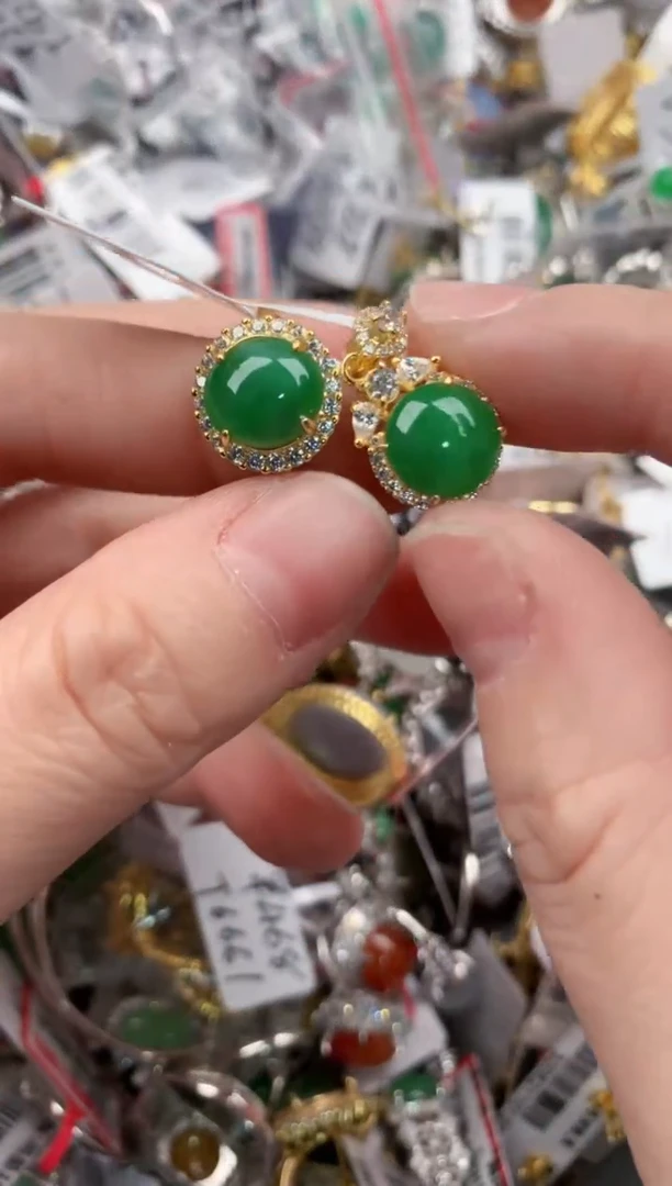 银S925镶嵌戒指翡翠11-11-11     2