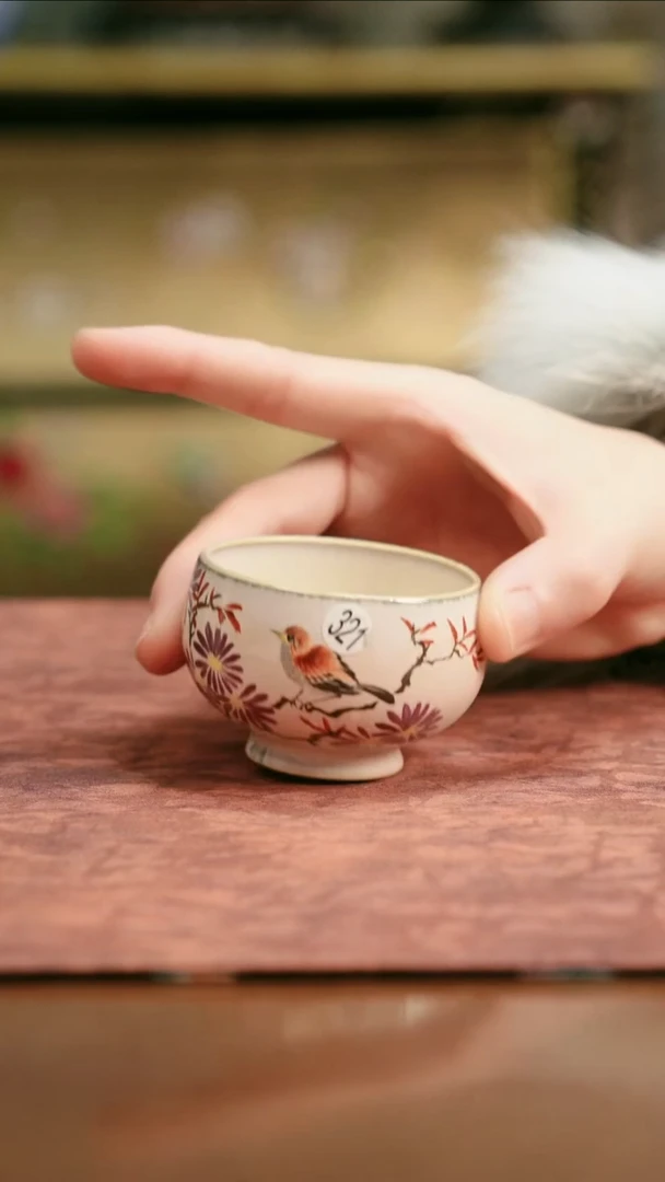 景德镇陶瓷杯碗柴烧多人