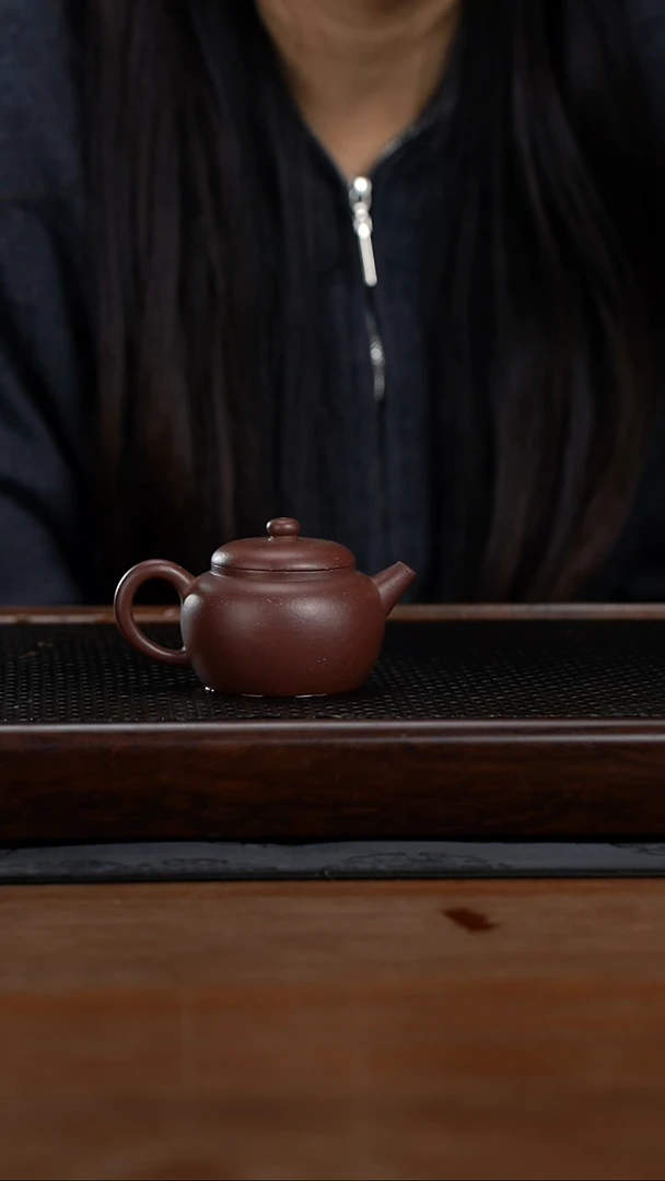 茶壶紫砂100cc黄龙山原矿百年老紫泥泥君德13