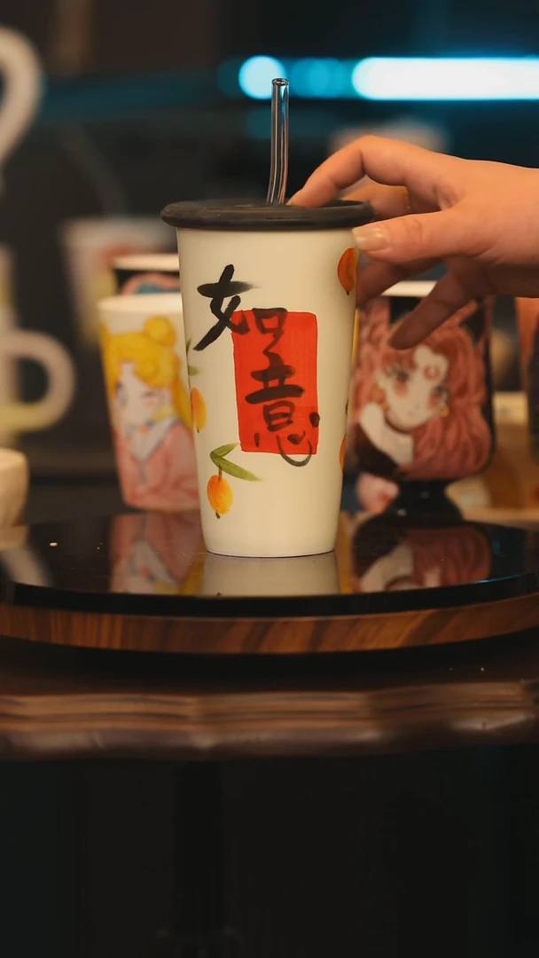 【闪购商品】摆件景德镇釉下彩绘设计师款陶瓷