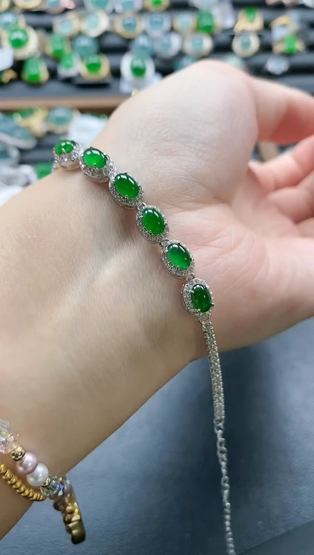 【闪购商品】翡翠戒指银S925镶嵌51511