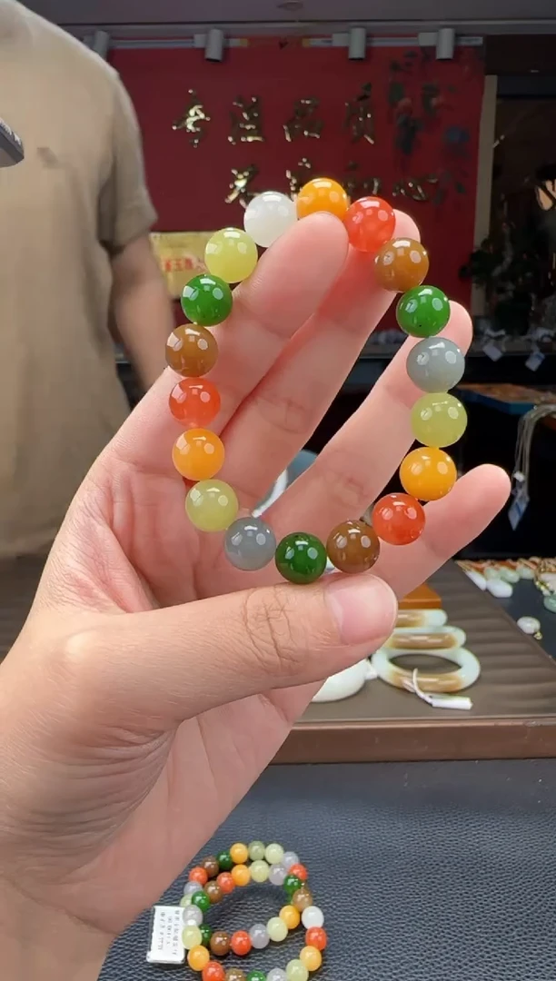 手串未镶嵌和田玉多宝单圈手串