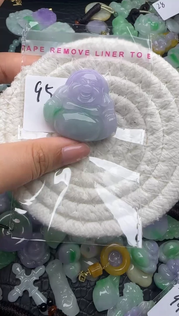 颈饰未镶嵌翡翠缅甸翡翠吊坠
