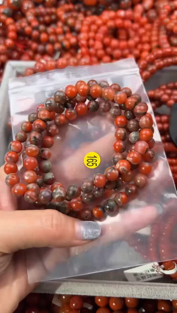 未镶嵌手串南红玛瑙7+