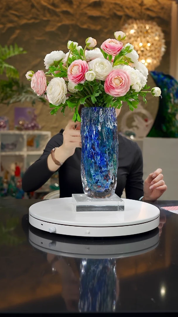 琉璃莫奈花园系列树纹花瓶