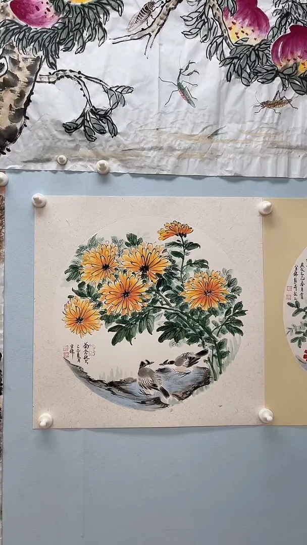 国画许宜锦老师花鸟画