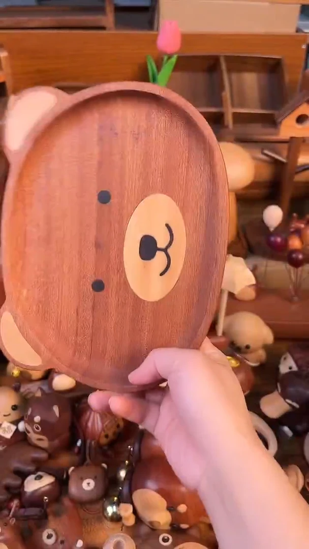 木微瑕小号小熊托盘