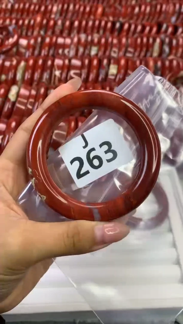 【闪购商品】碧石红碧石手镯J未镶嵌263-57