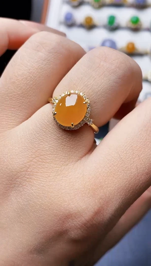 银S925镶嵌戒指翡翠1188