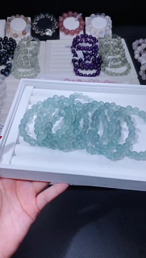 【闪购商品】萤石手链未镶嵌118.50薄荷绿萤石手串 多样性发其一