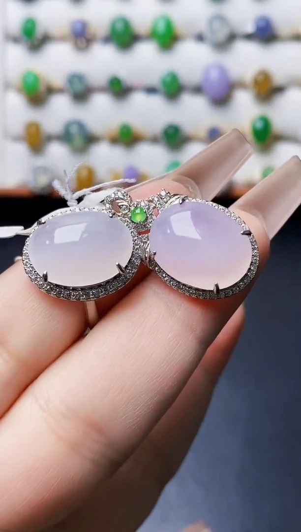 银S925镶嵌戒指翡翠3509