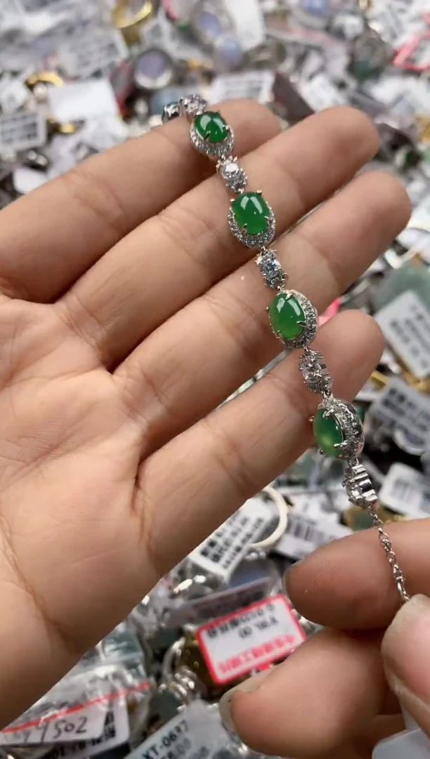 银S925镶嵌戒指翡翠888----6888----6