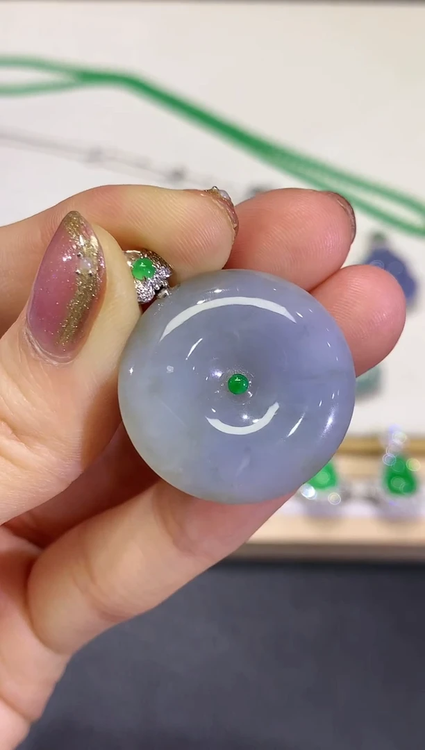 【闪购商品】翡翠颈饰18K金镶嵌团购15