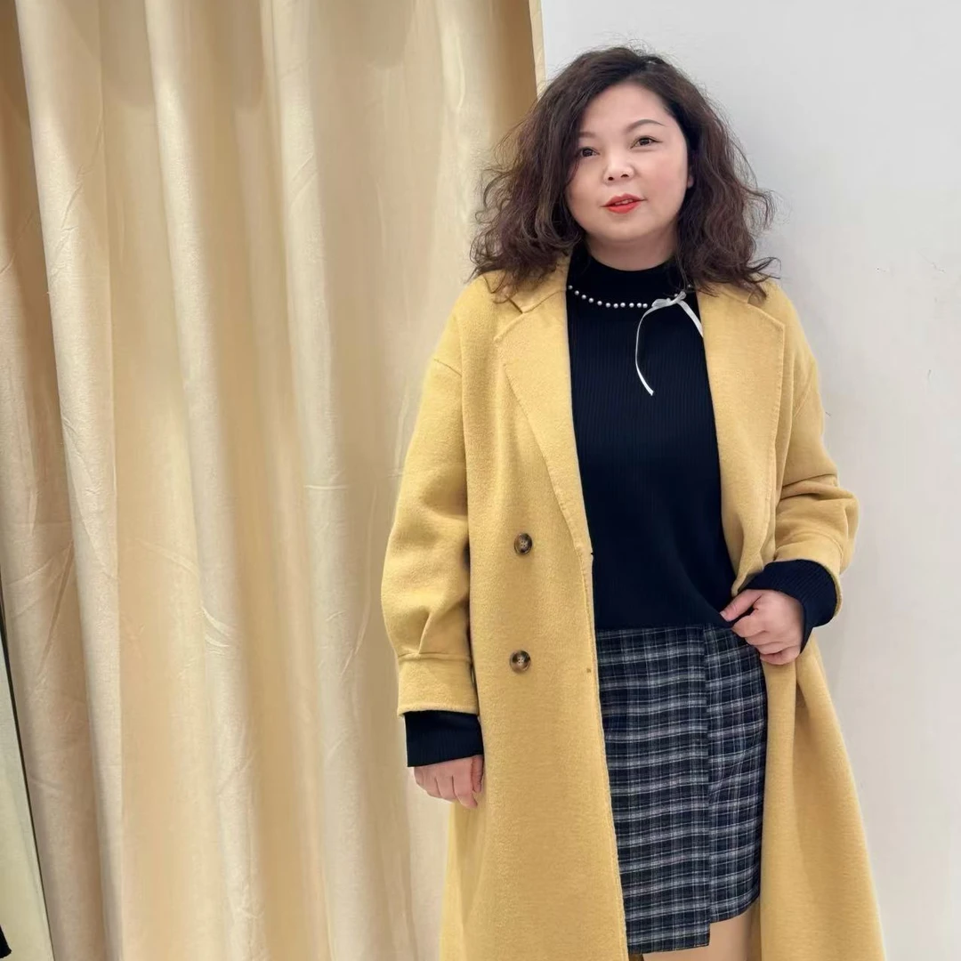 韩系气质时尚双面呢外套