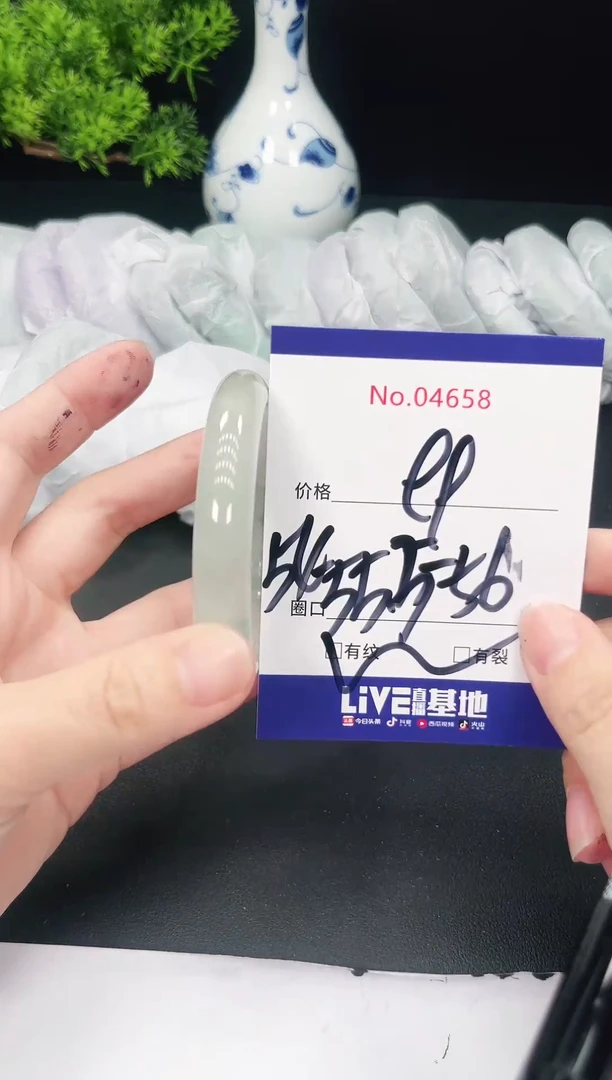 未镶嵌手镯翡翠4658