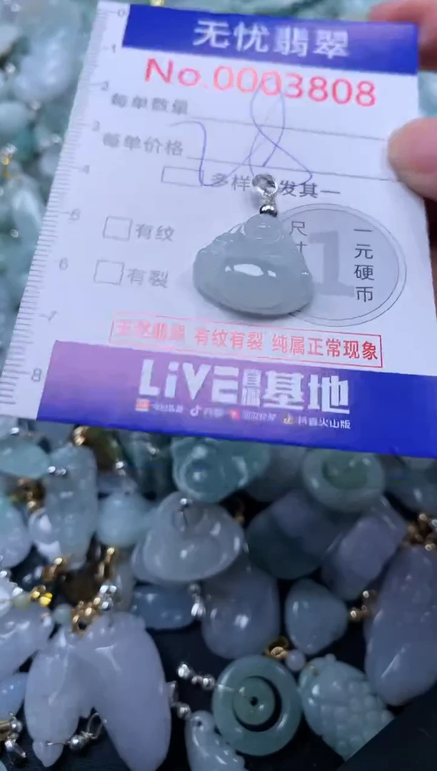 翡翠未镶嵌吊坠(不含链)3808