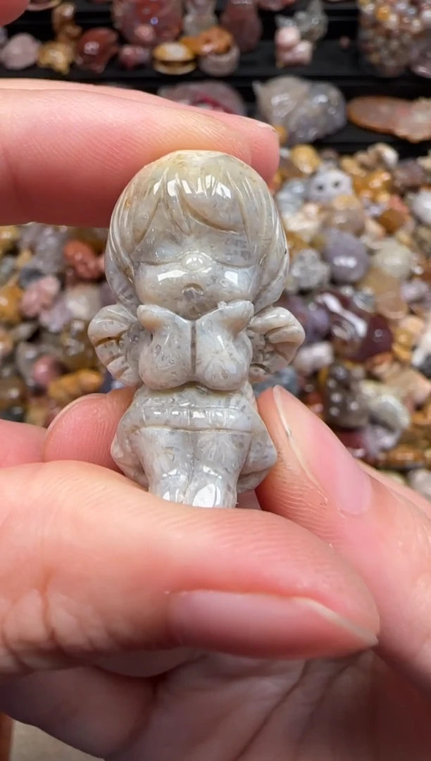 硅化珊瑚（珊瑚玉）未镶嵌颈饰689