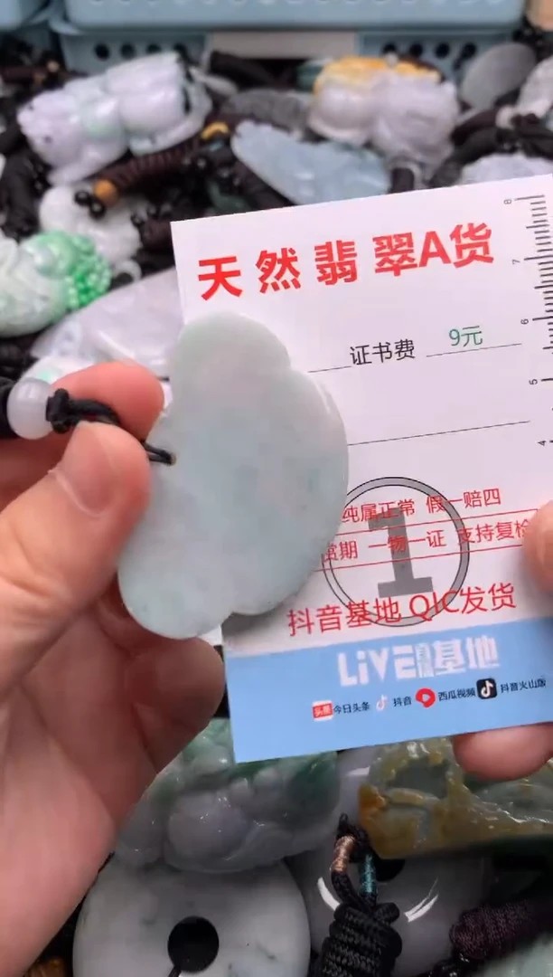 翡翠未镶嵌吊坠(不含链)1