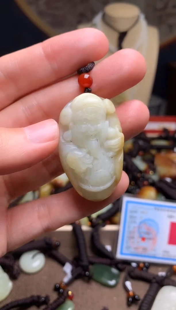 颈饰未镶嵌和田玉新疆料青海料清水和田玉吊坠