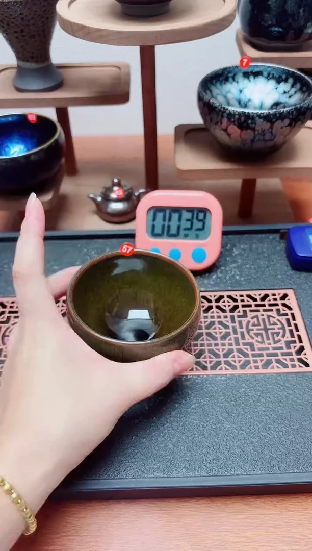 茶盏天**心57号建盏工匠茶器