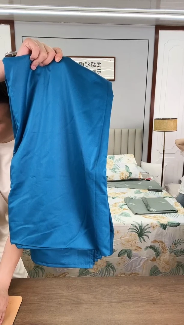 棉宝蓝色全棉床单220*245