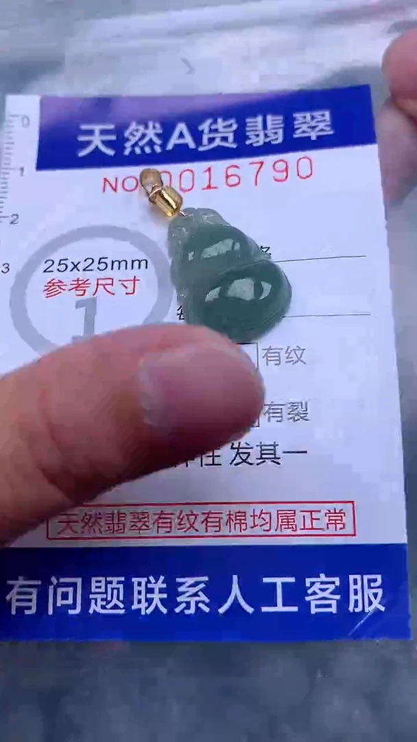 翡翠未镶嵌吊坠(不含链)1