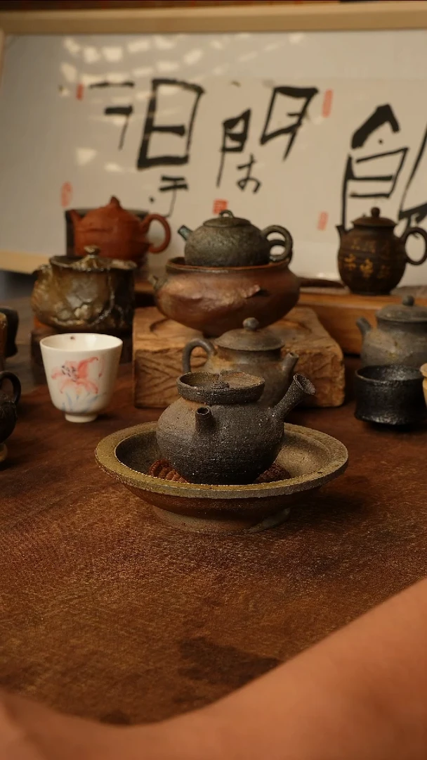 凡尘老师精品侧把壶