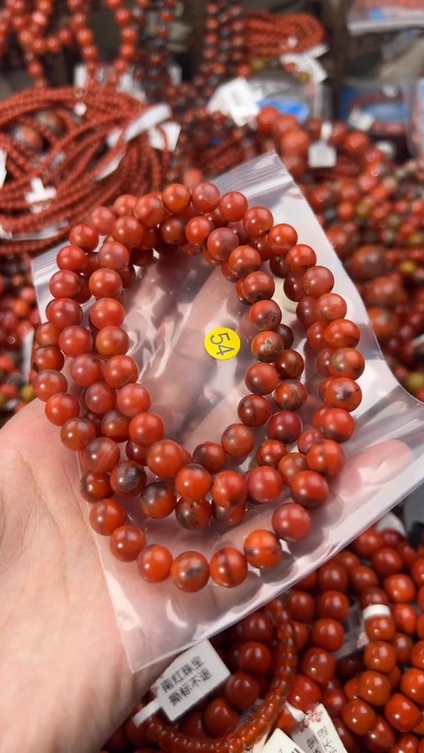 南红玛瑙手串未镶嵌9