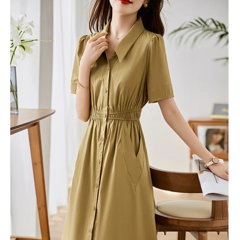 连衣裙女2025年夏季新款精致显瘦气质裙子母亲节服装23B-089