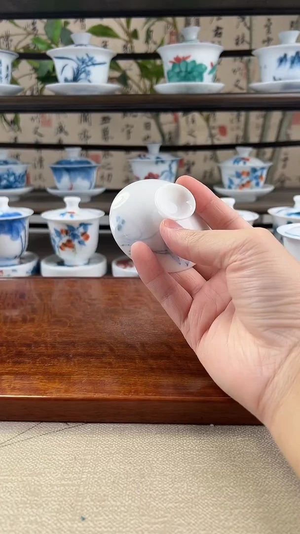 心****往补羊脂玉瓷素莲盖子