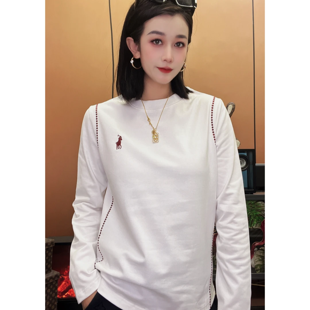 【绣边逸衫】25年秋季新款时尚设计感简约显瘦百搭休闲男女同款长袖