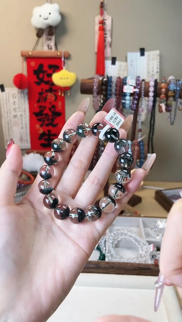 【闪购商品】水晶手链未镶嵌12m绿幽灵