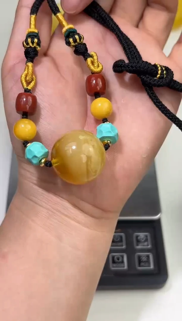 裸石琥珀未镶嵌琥珀蜜蜡吊坠