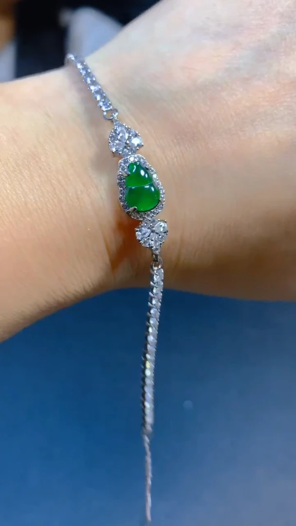 【闪购商品】翡翠手链未镶嵌0766630106多样性发一