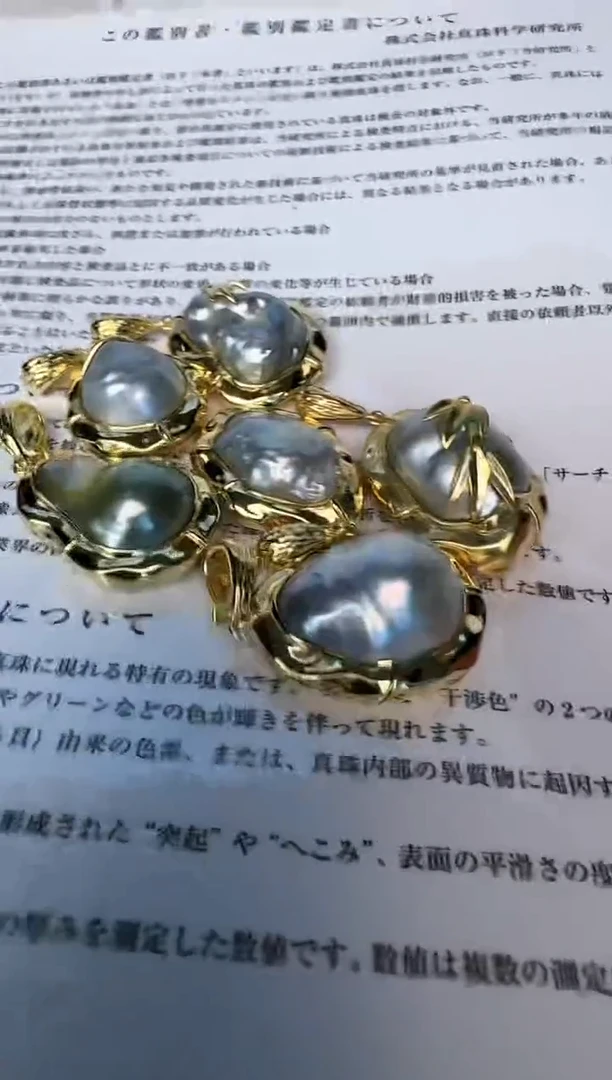 海水珍珠银S925镶嵌颈饰巴洛克多样性发其一