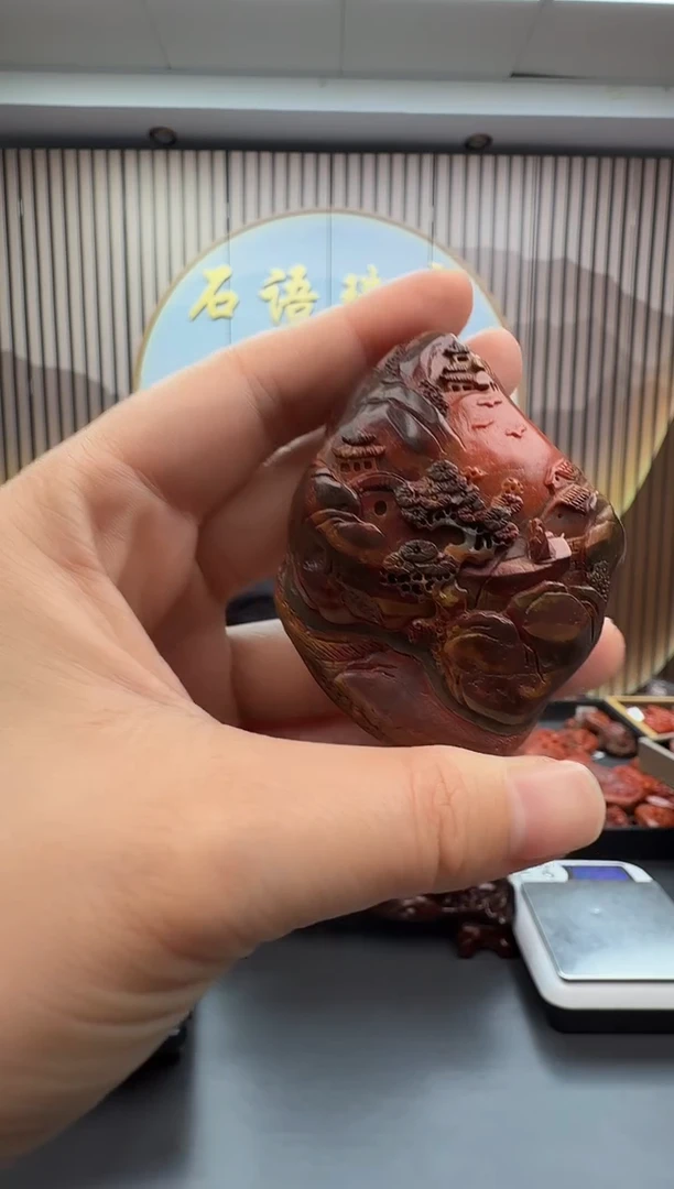 未镶嵌雕刻南红玛瑙092ZB1116产品一个