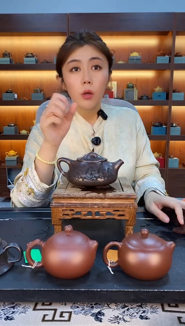 茶壶紫砂大品马到成功景舟石瓢 赤龙血砂（速干）赵园静