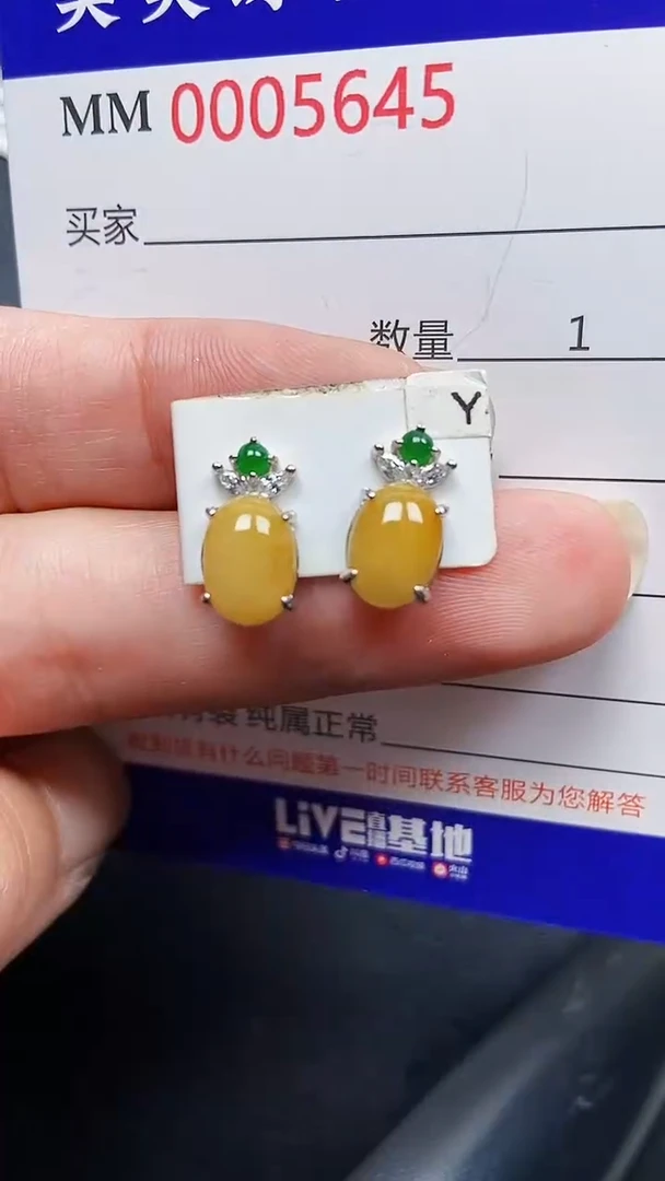 颈饰银S925镶嵌翡翠5645