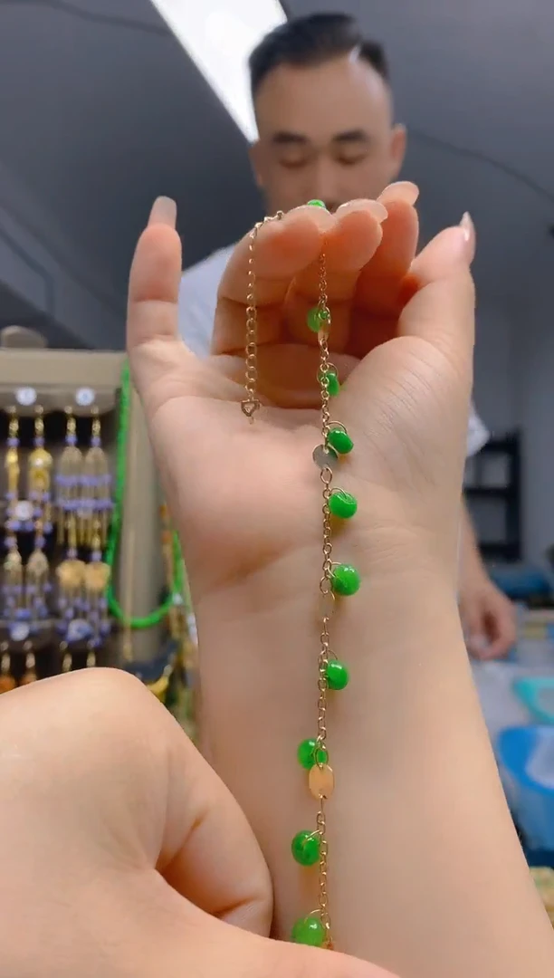 翡翠合金耳饰0157翡翠手链