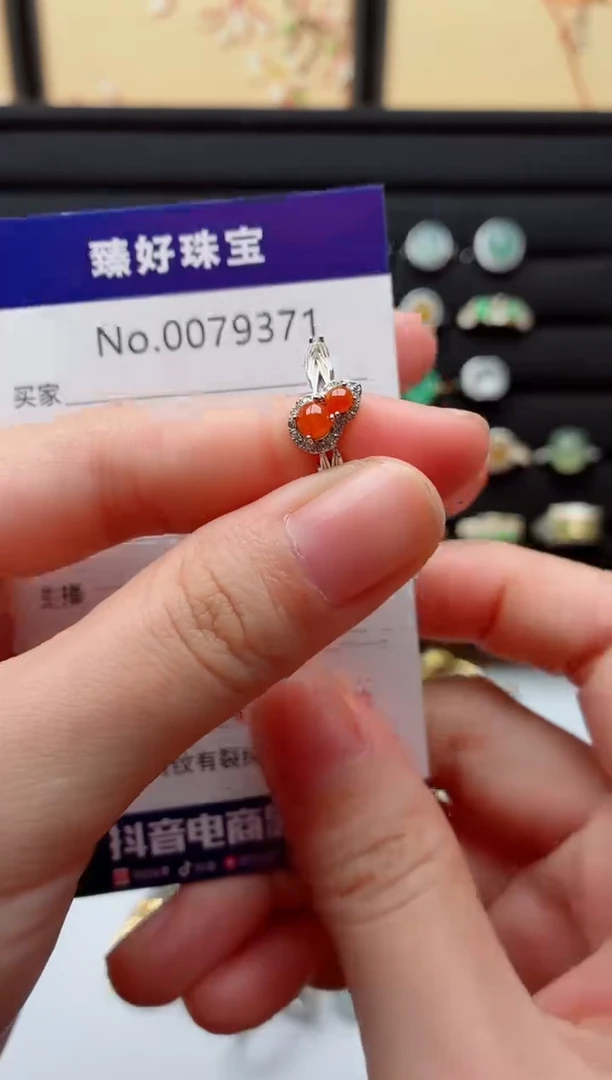 银S925镶嵌戒指翡翠.