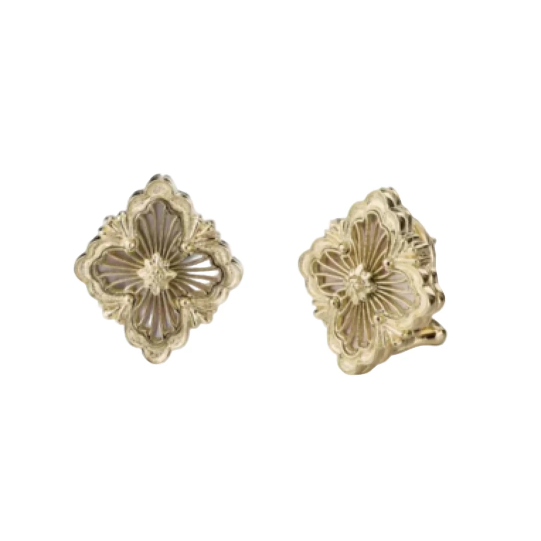 99新 BUCCELLATI/布契拉提 布契拉提歌剧院白色大号耳钉